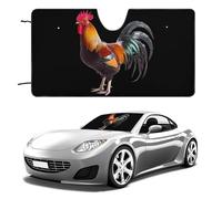 I Love My Rooster Funny Car Windshield Sun Shade Collapsible Vehicle Front Window Visor Heat Insulation Cover 51"×28" 55"×30"