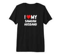 I Love My Samoan Husband - Heart - Cute - Somoa Premium T-Shirt