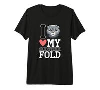 I Love My Scottish Fold Premium T-Shirt