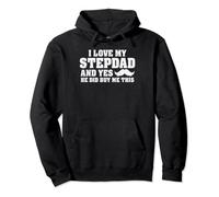 I Love My Step Dad, Funny Stepdad Pullover Hoodie