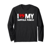 I Love My Suffolk Punch Horse Horseback Riding Long Sleeve T-Shirt
