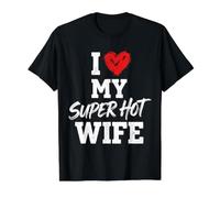 I Love My Super Hot Wife Value Graphic T-Shirt, Men, Black, L