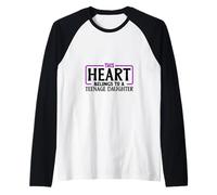 I Love My Teenage Daughter Raglan Baseball Tee