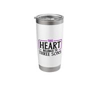 I Love My Three sons Stainless Steel Insulated Tumbler