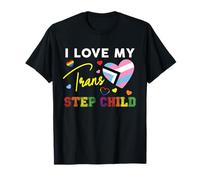 I Love My Trans Step Child LGBT Pride Stepmom Stepdad T-Shirt