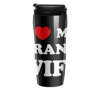 I Love My Trans Wife Printed Coffee Mugs Insulated Travel Mug Reusable Water Cup with Lid for Home Outdoor 9 OZ /12 OZ