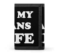 I Love My Trans Wife Printed Trifold Wallets Front Pocket Wallet With ID Window Gifts for Men And Women