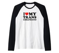 I Love My Transgender Girlfriend LGBTQ Raglan Baseball Tee
