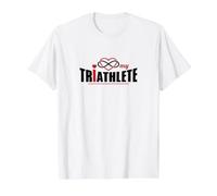 I Love My Triathlete Proud Tri Supporter Family Support Value Graphic T-Shirt, Men, White, L