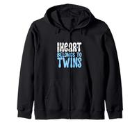 I love my twins Zip Hoodie