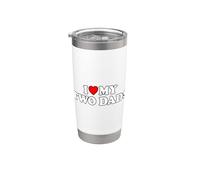 I Love My Two Dads Stainless Steel Insulated Tumbler
