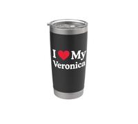 I Love My Veronica Heart Veronica Love Veronica Stainless Steel Insulated Tumbler