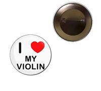 I Love My Violin - 55mm Button Badge