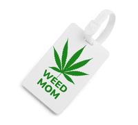 I Love My Weed1 Mom Printed Luggage Tag with ID Name Card Funny Suitcase Labels Baggage Bag Tags