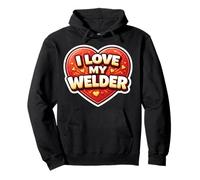 I Love My Welder Womens Wife Girlfriend Mom Mother Mama Mum Pullover Hoodie