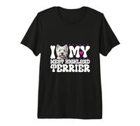 I Love My West Highland Terrier Premium T-Shirt