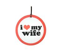 I Love My Wife Car Air Freshener (Funny/Fun Xmas Christmas Stocking Filler/Secret Santa/Novelty Scented Gift)