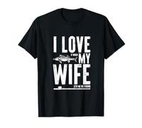 I love my wife fishing angler fisherman fish pike carp T-Shirt
