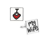 I Love My Wife Gift for Men Husband Cufflinks for Men Christmas Gift