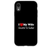 I Love My Wife Second To Guitar Funny Husband Case for iPhone XR