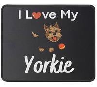 I Love My Yorki Dog Mouse Mat Portable Mousepads Soft Mouse Pads For Work Laptop Pc 25X30Cm