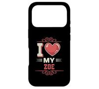I Love My ZOE T-Shirt Name ZOE Case for iPhone 17 Pro