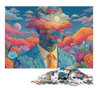 I Love Myself 500 Pieces Wooden Jigsaw Puzzles Adults Fun Home Decoration Toy Intellectual Game Stress Relief Toy Education Game Relaxation And Intelligence 500pcs (52x38cm)
