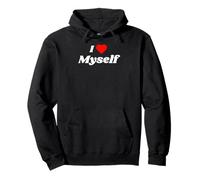I love Myself with a red heart Pullover Hoodie