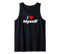 I love Myself with a red heart Tank Top