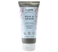 I LOVE Naturals Rose & Argan Hand Lotion Hand Cream for Dry Skin with Nourishing Shea Butter & Coconut Oil for a silky soft after feel and Vegan & Cruelty-Free 100ml