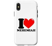 I love Nehemiah funny fist name design Case for iPhone X/XS