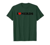 I Love Nerds T-Shirt, Men, Dark Green, 3X-Large