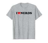 I Love Nerds T-Shirt, Men, Heather Grey, 4X-Large
