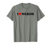 I Love Nerds T-Shirt, Men, Olive Heather, 3X-Large