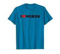 I Love Nerds T-Shirt, Men, Sapphire Blue, 3X-Large