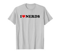 I Love Nerds T-Shirt, Men, Silver Grey, 3X-Large