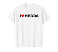 I Love Nerds T-Shirt, Men, White, 4X-Large