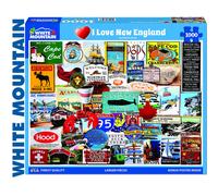 White Mountain Puzzles I Love New England - 1000 Piece Jigsaw Puzzle