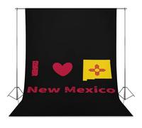 I Love New Mexico Photo Studio Backgrounds Black Photography Backdrop for Portrait Video Shooting Live 56"x118"