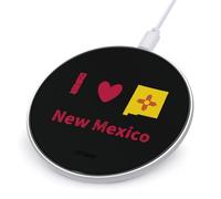 I Love New Mexico Wireless Charger with USB Cable Portable Wireless Charging Pad Compatible with iPhone Galaxy Series