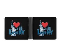 I Love New York City Printed Bifold Wallet with Hidden Compartments Pocket Money and Credit Card Holder for Men Women