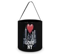 I Love New York Halloween Candy Bag Pumpkin Tricking Or Treating Tote Easter Eggs Bucket Best Party Gifts