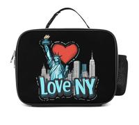 I Love New York Lunch Box Insulated for Work Picnic | Reusable Lunch Bag Cooler Lunchbox with Handles for Men Women Outdoor