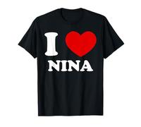 I Love Nina I Heart Nina Funny Nina T-Shirt