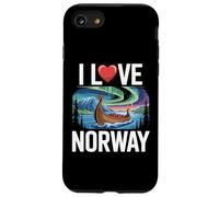 I Love Norway Northern Lights Viking Ship Case for iPhone SE (2020) / 7/8