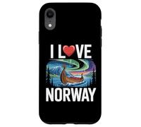I Love Norway Northern Lights Viking Ship Case for iPhone XR