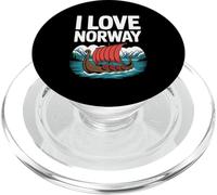 I Love Norway Viking Ship Scenic Adventure PopSockets PopGrip for MagSafe