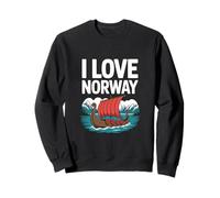 I Love Norway Viking Ship Scenic Adventure Sweatshirt