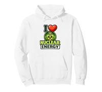 I Love Nuclear Energy Atom Science Pro Nuclear Pullover Hoodie