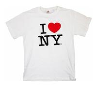 I Love NY T-Shirt York City Tee Hear NYC Shirt Tags White
